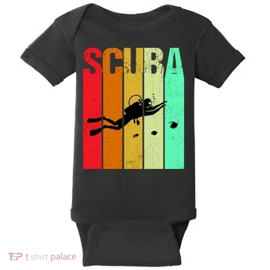 Scuba Retro Baby Bodysuit
