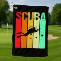 Scuba Retro Golf Towel thumb 1