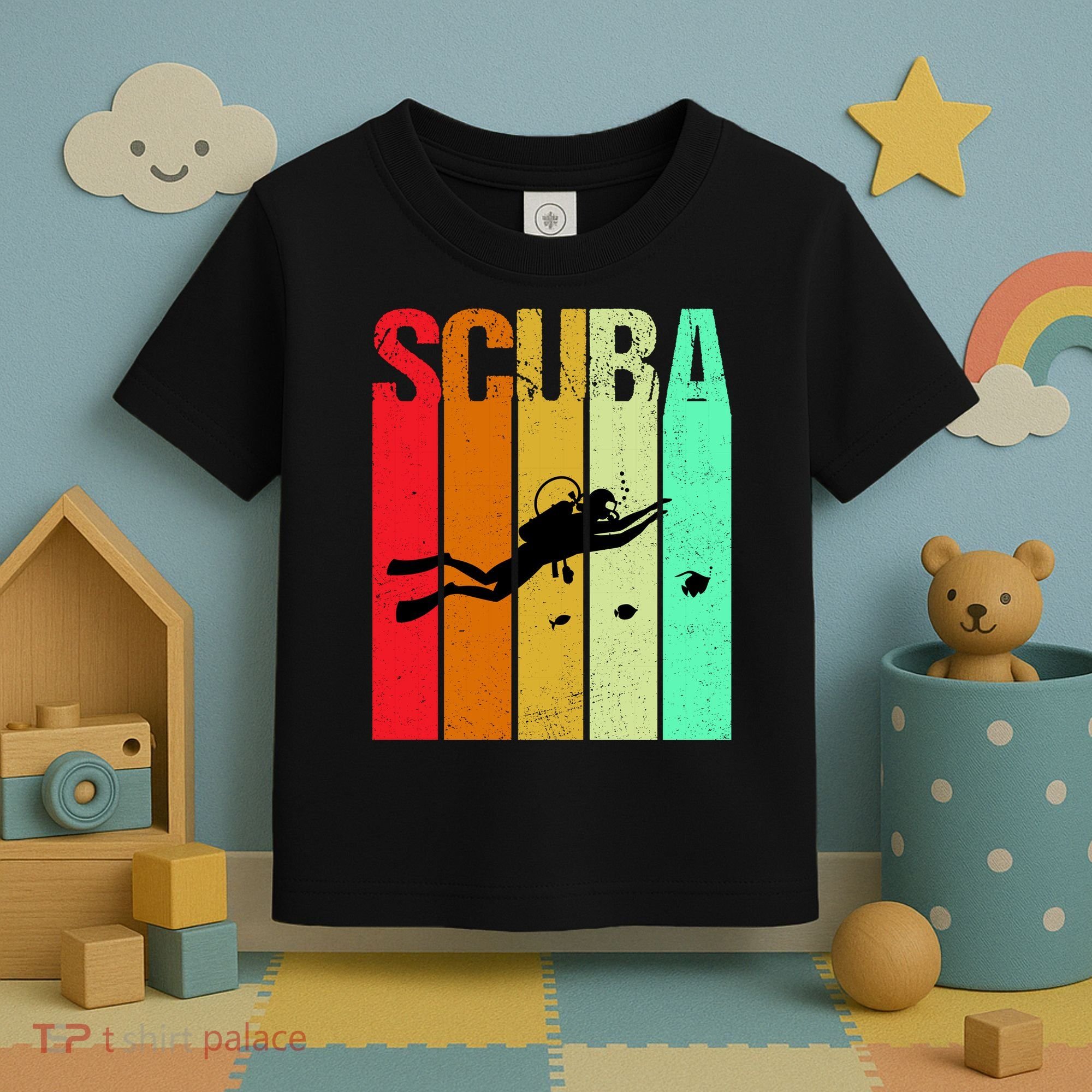 Scuba Retro Toddler T-Shirt