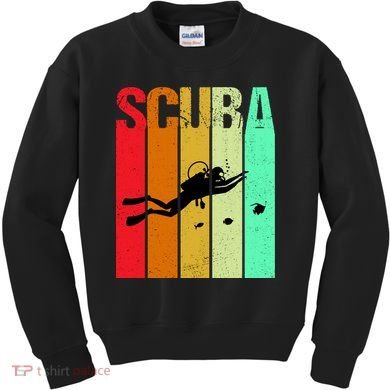 Scuba Retro Kids Sweatshirt