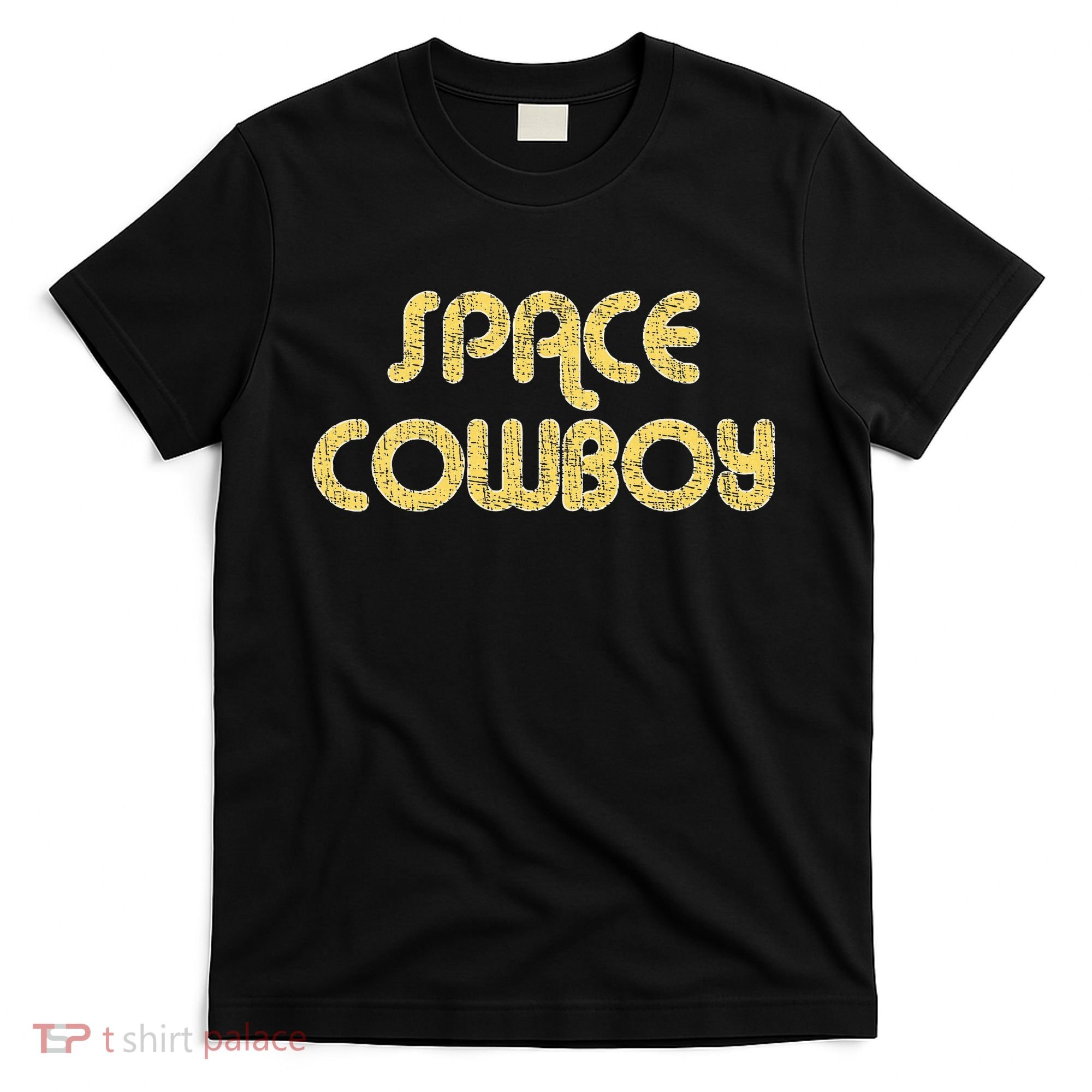 Space Cowboy Vintage Large Print Retro Distressed T-Shirt