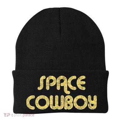 Space Cowboy Vintage Large Print Retro Distressed Beanie