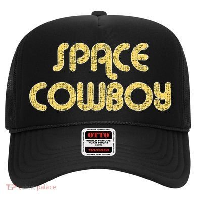 Space Cowboy Vintage Large Print Retro Distressed Hat