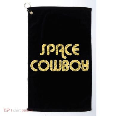 Space Cowboy Vintage Large Print Retro Distressed Golf Towel