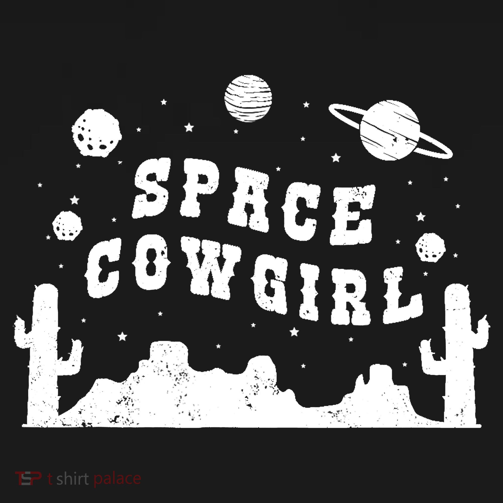 Space Cowgirl Vintage Space Rodeo Costume Western Party T-Shirt
