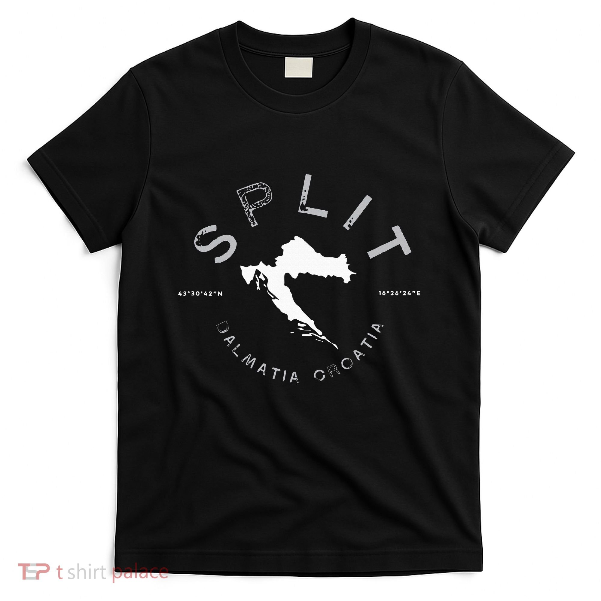 Split Croatia Vintage Distressed Graphic T-Shirt