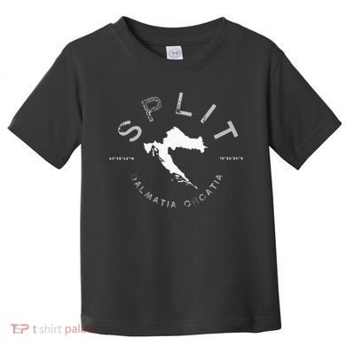 Split Croatia Vintage Distressed Graphic Toddler T-Shirt