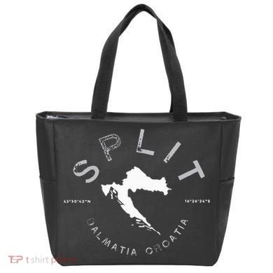 Split Croatia Vintage Distressed Graphic Tote Bag