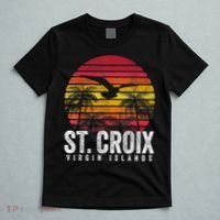 St. Croix Vintage Retro Sunset Beach Island Gift T-Shirt thumb 5