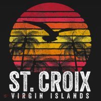 St. Croix Vintage Retro Sunset Beach Island Gift T-Shirt thumb 7