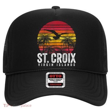 St. Croix Vintage Retro Sunset Beach Island Gift Hat