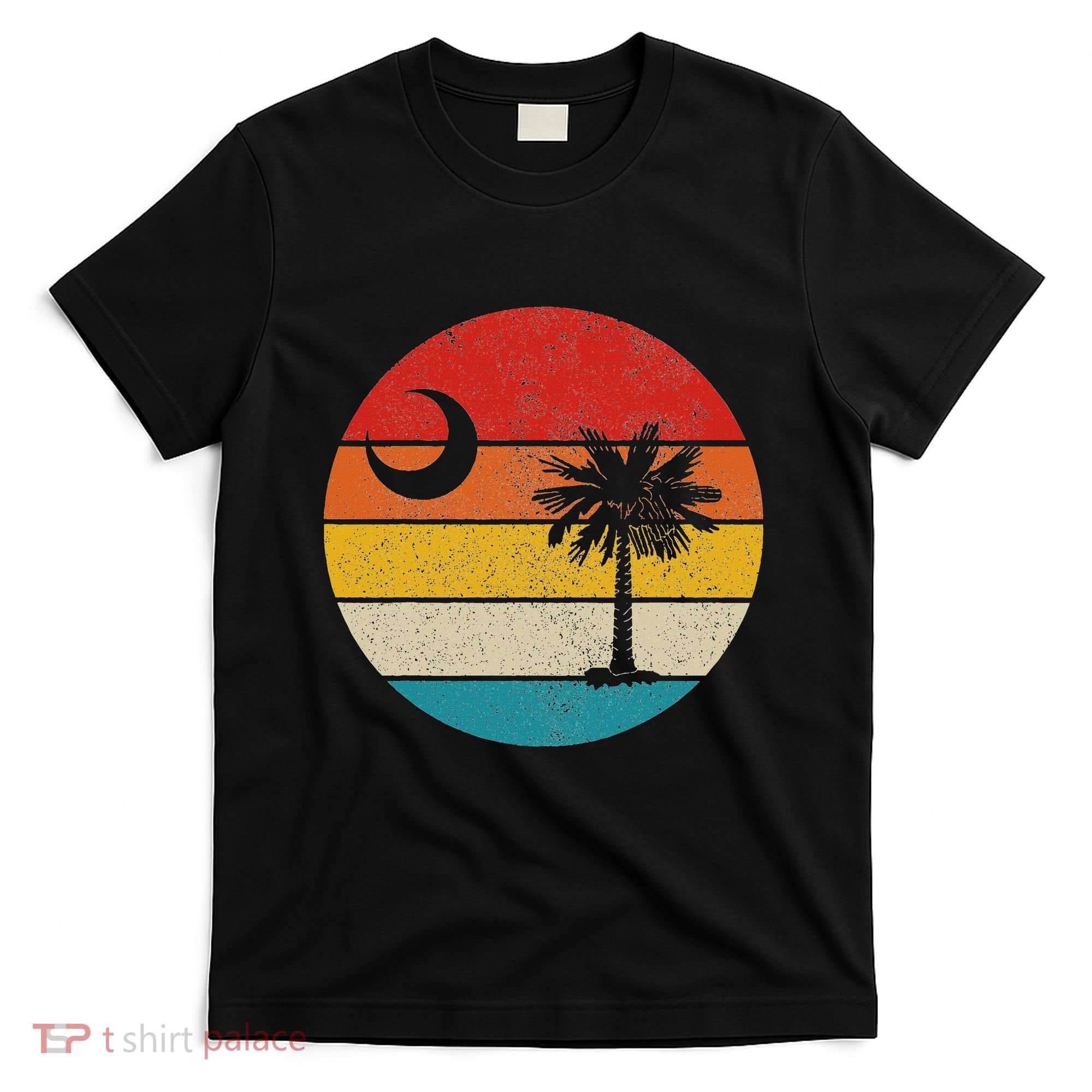 South Carolina Vintage State Flag Palmetto Moon Sc Pride T-Shirt