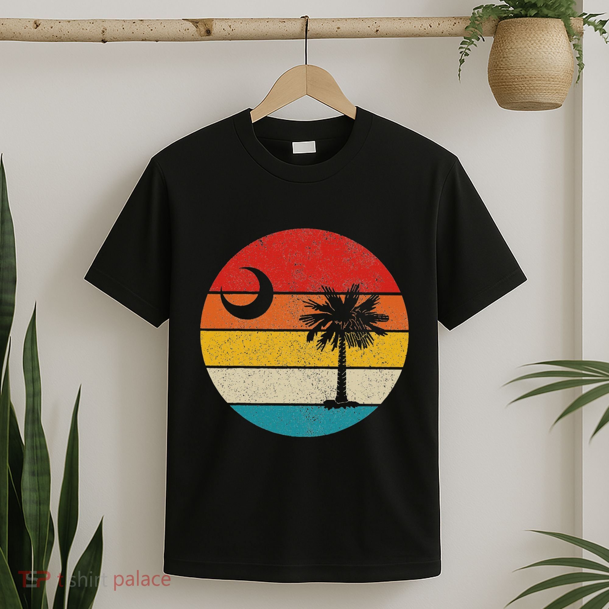 South Carolina Vintage State Flag Palmetto Moon Sc Pride T-Shirt