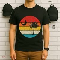 South Carolina Vintage State Flag Palmetto Moon Sc Pride T-Shirt thumb 6