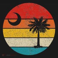 South Carolina Vintage State Flag Palmetto Moon Sc Pride T-Shirt thumb 7