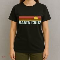 Santa Cruz Vintage Beach Sunset California Santa Cruz Summer T-Shirt thumb 4