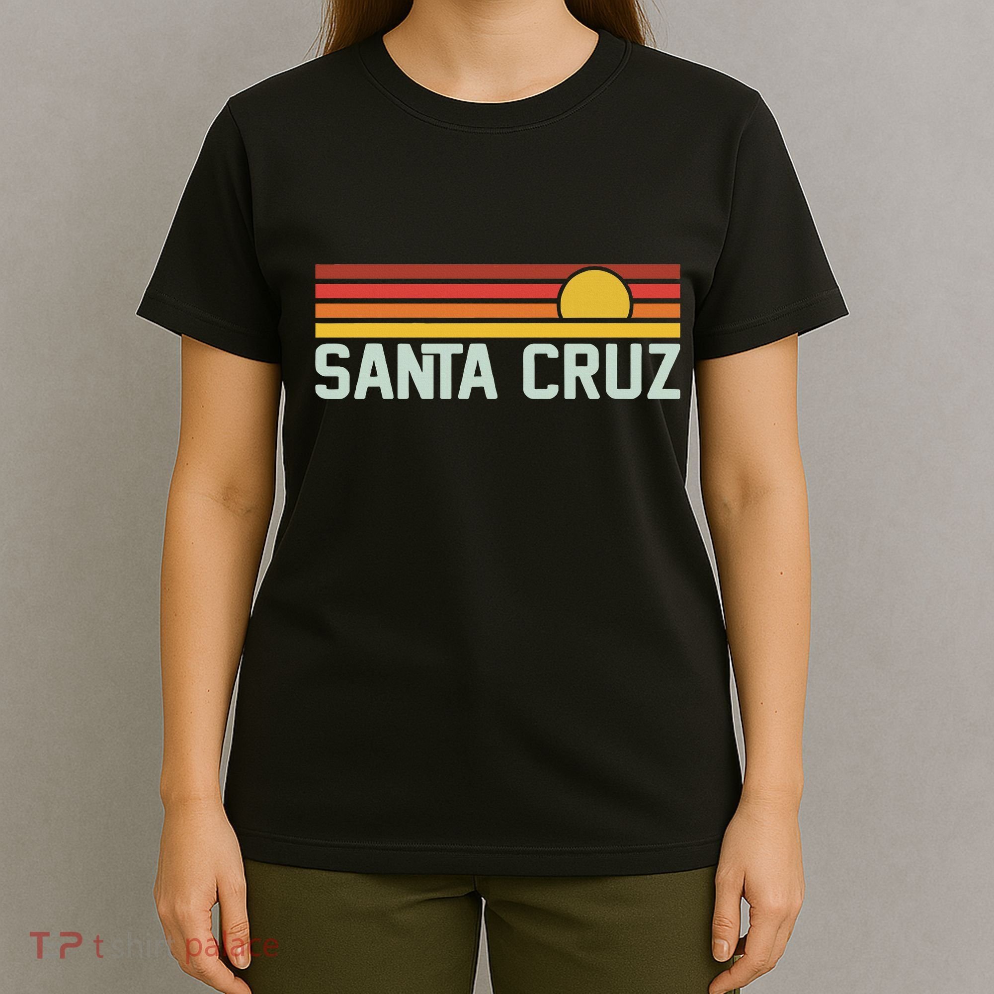 Santa Cruz Vintage Beach Sunset California Santa Cruz Summer T-Shirt