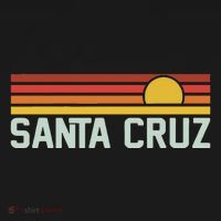 Santa Cruz Vintage Beach Sunset California Santa Cruz Summer T-Shirt thumb 7