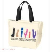 Sending Christmas Vibe Sending You Happy Vibe Xmas Vibrator  Tote Bag thumb 3