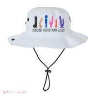 Sending Christmas Vibe Sending You Happy Vibe Xmas Vibrator  Bucket Hat thumb 0