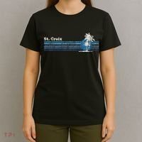 St. Croix Vintage 80s Palm Trees Sunset T-Shirt thumb 4