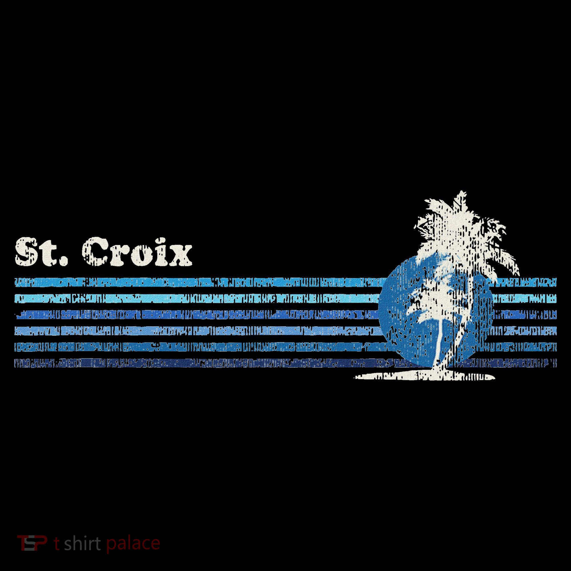 St. Croix Vintage 80s Palm Trees Sunset T-Shirt