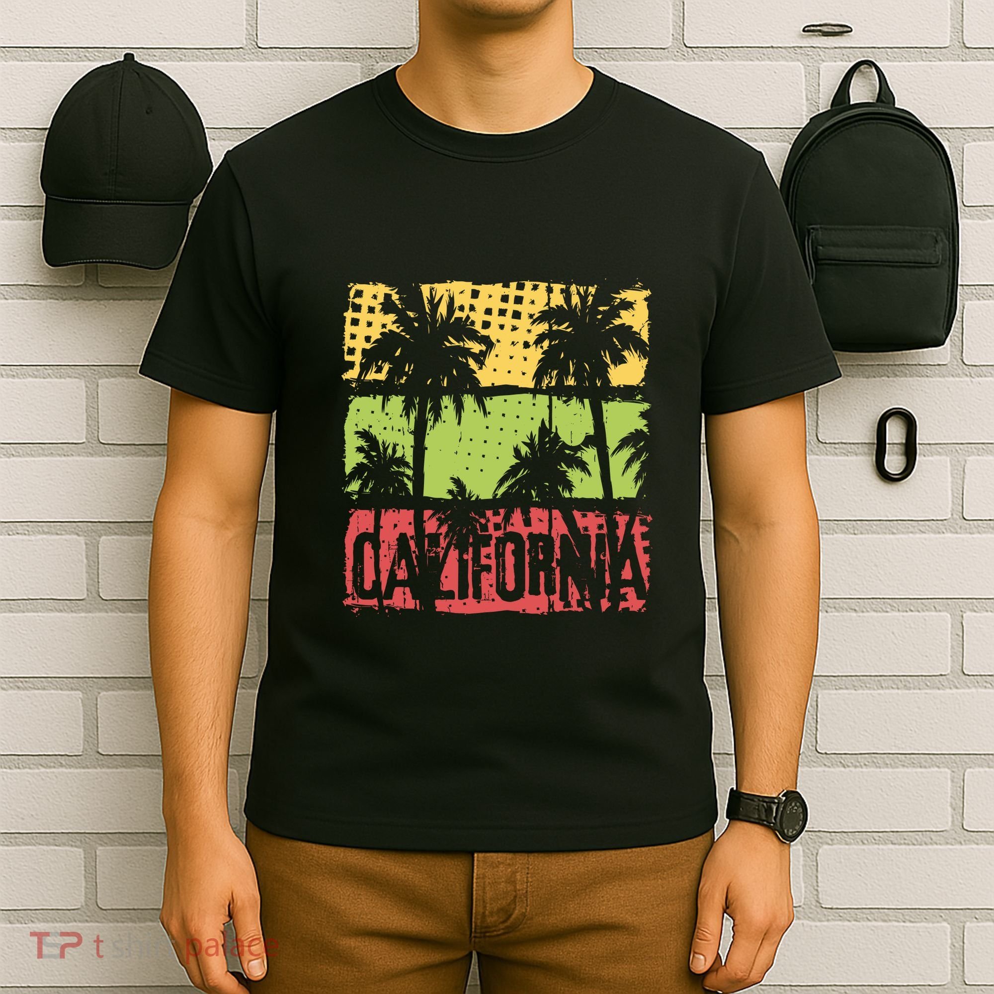 Surfing California Vintage Summer Beach Gift T-Shirt