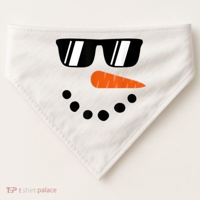 Snowman Christmas Winter USA-Made Doggie Bandana