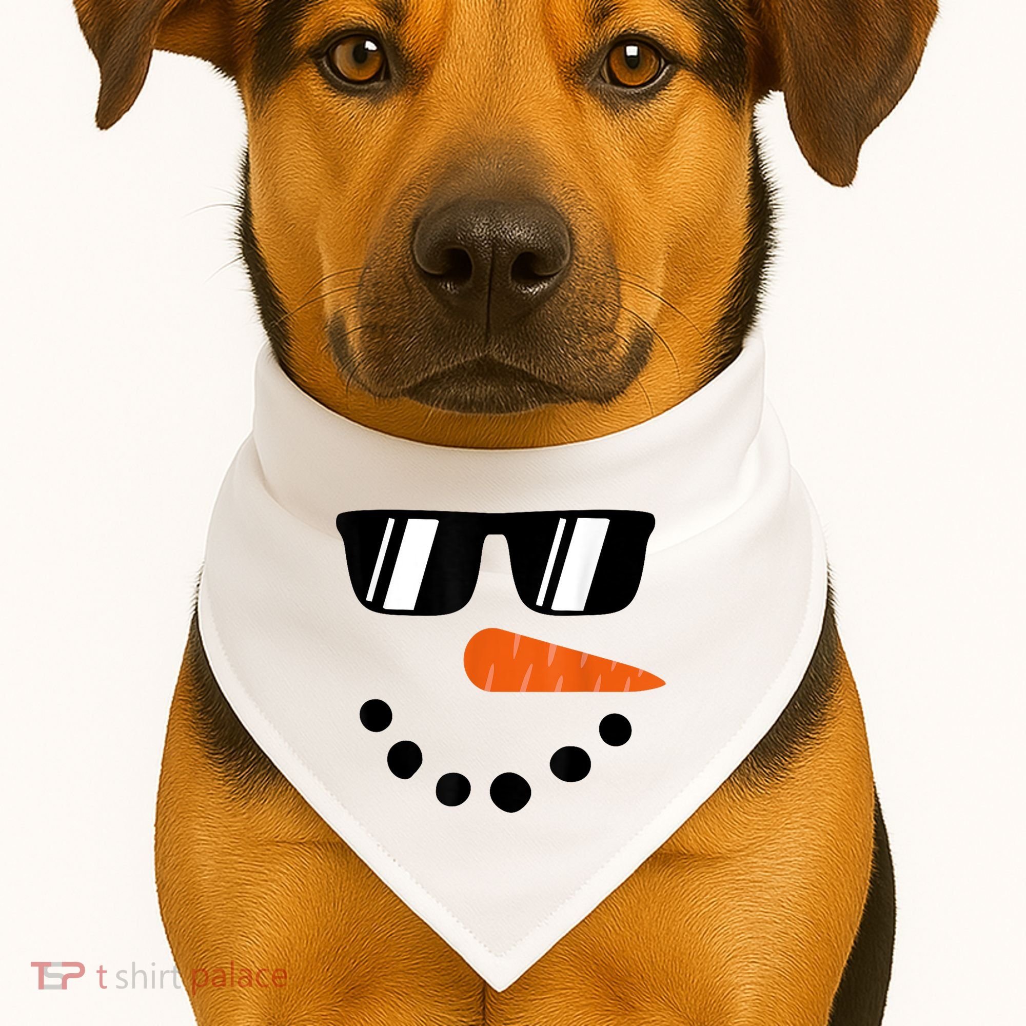 Snowman Christmas Winter USA-Made Doggie Bandana