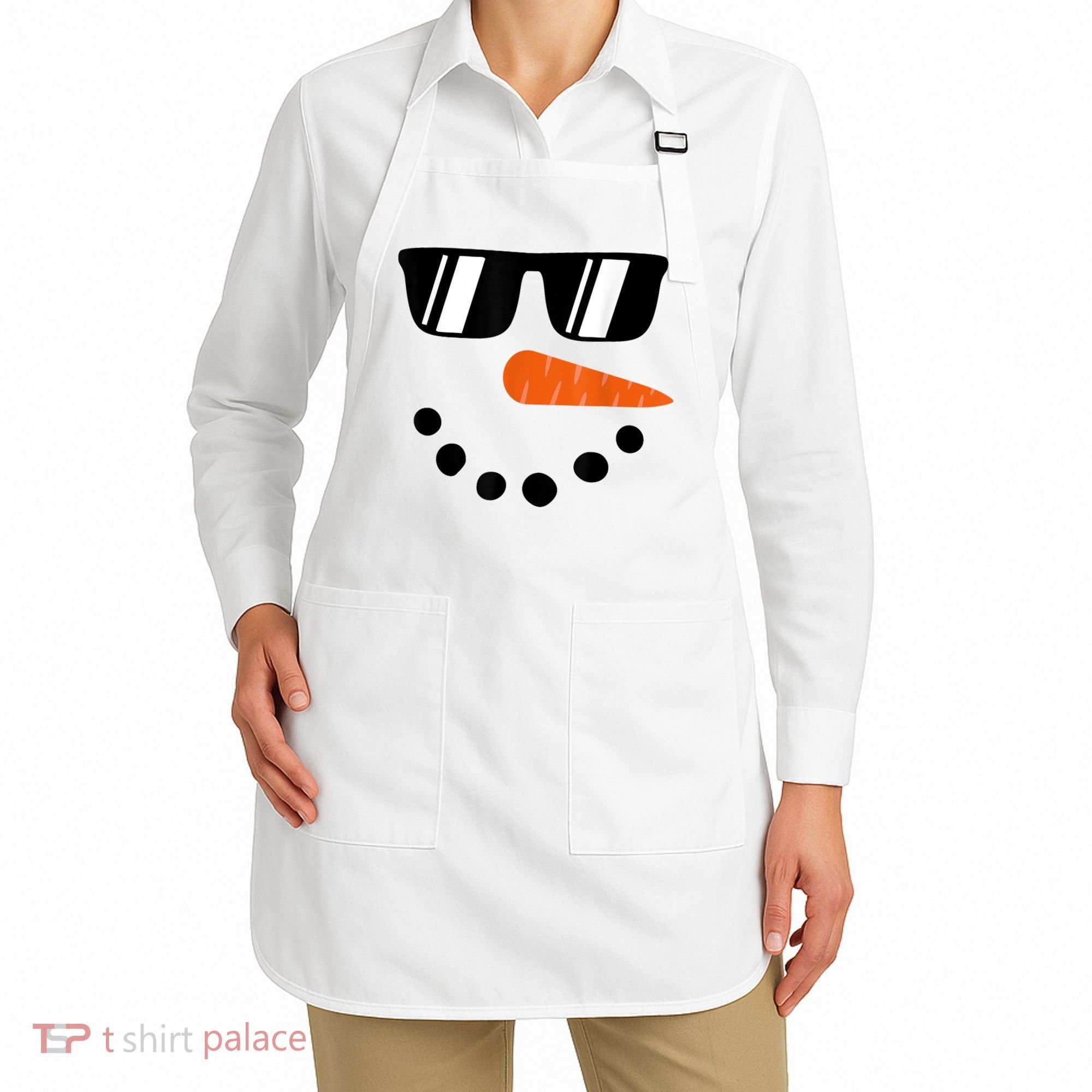 Snowman Christmas Winter Apron