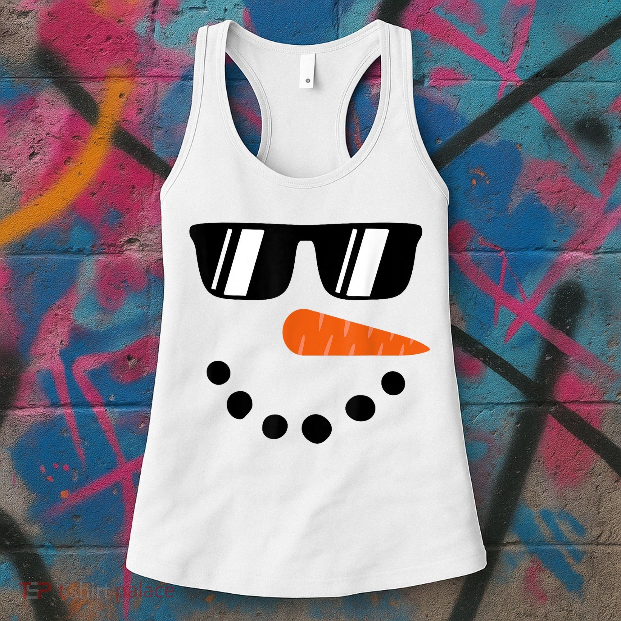 Snowman Christmas Winter Women's Tank Top