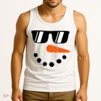Snowman Christmas Winter Tank Top thumb 3