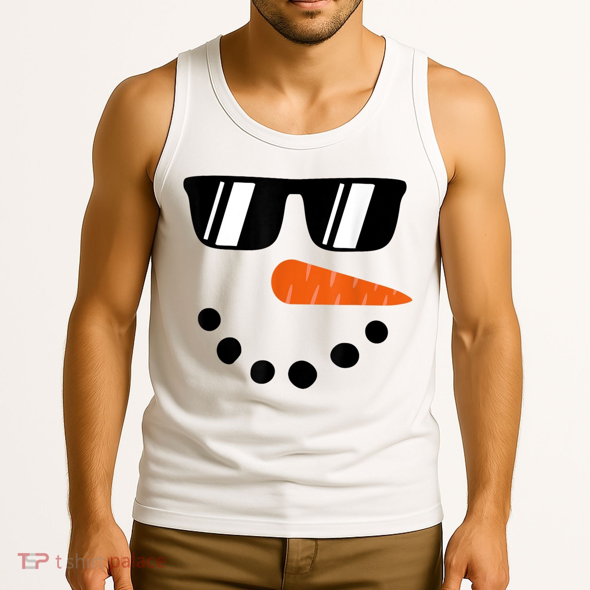 Snowman Christmas Winter Tank Top