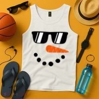 Snowman Christmas Winter Tank Top thumb 4