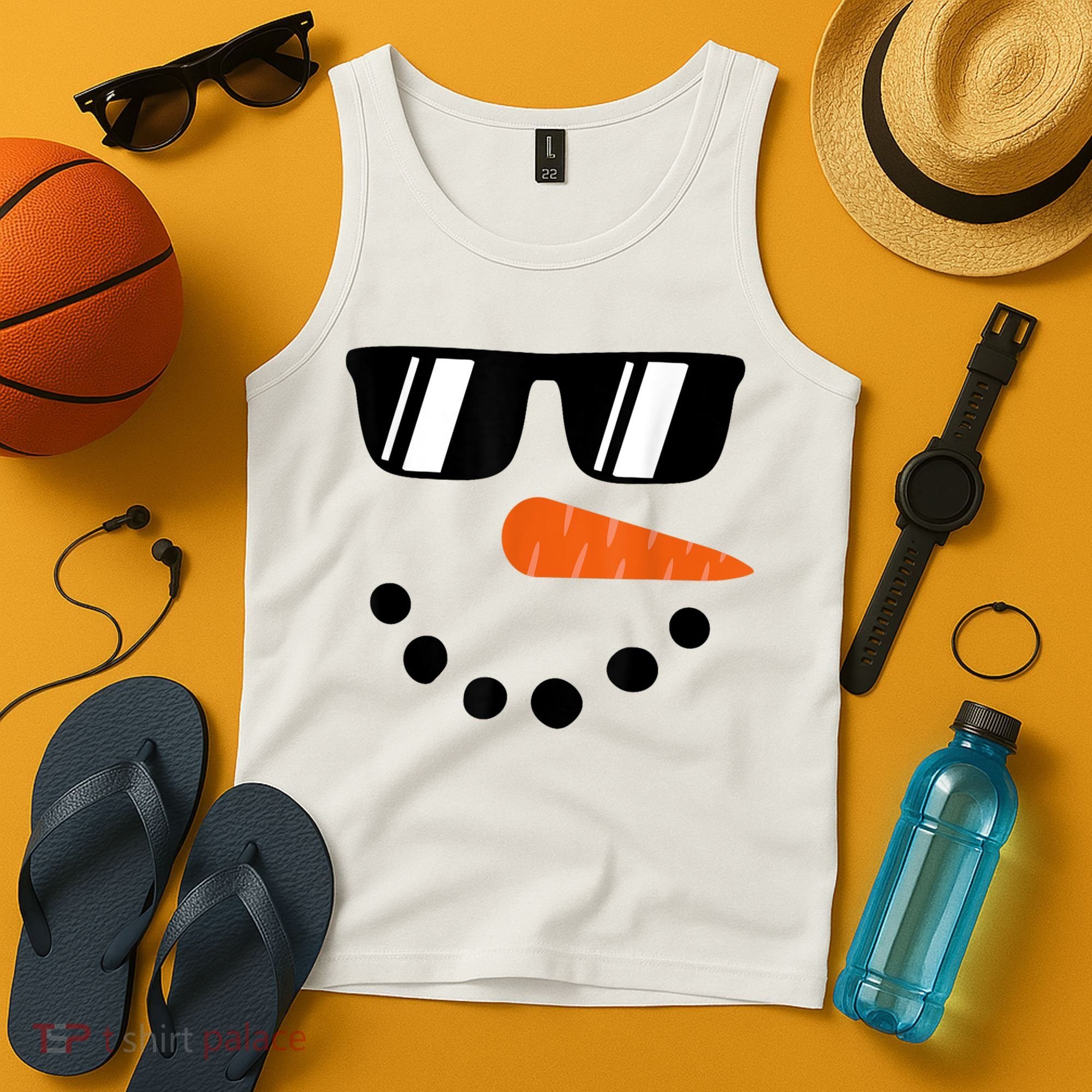 Snowman Christmas Winter Tank Top