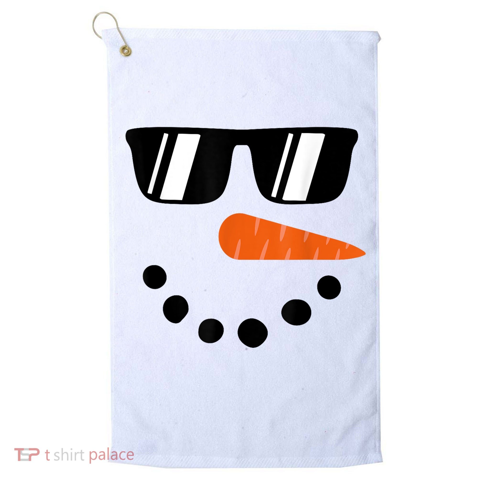 Snowman Christmas Winter Golf Towel