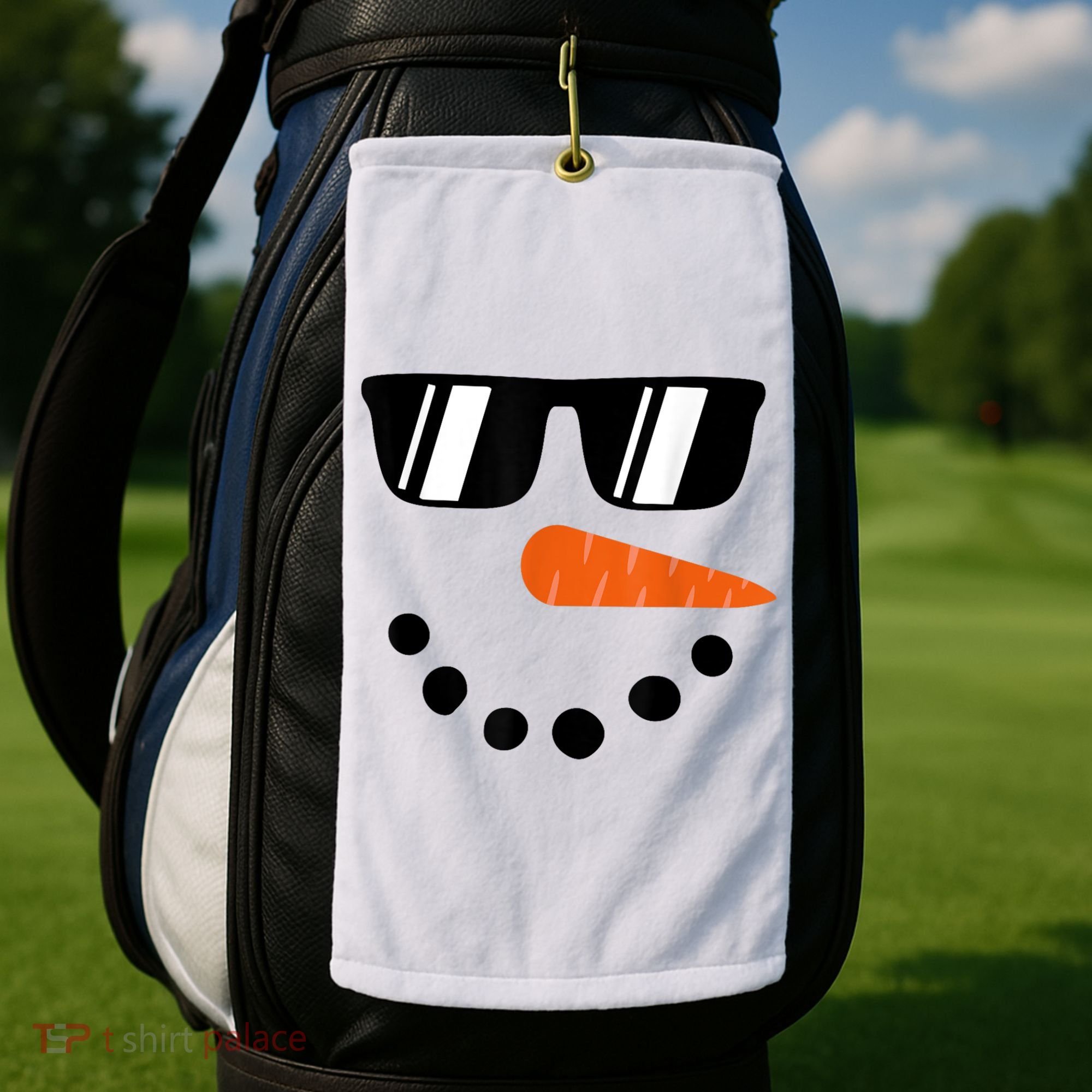 Snowman Christmas Winter Golf Towel