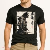 Samurai Cat Warrior Ukiyo Ink Artwork Cat Samurai Cooling Performance Crew T-Shirt thumb 2