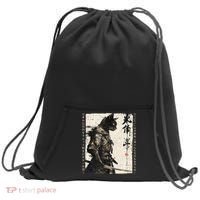 Samurai Cat Warrior Ukiyo Ink Artwork Cat Samurai Sweatshirt Cinch Pack Bag thumb 0