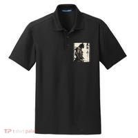 Samurai Cat Warrior Ukiyo Ink Artwork Cat Samurai Dry Zone Grid Polo thumb 0