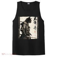Samurai Cat Warrior Ukiyo Ink Artwork Cat Samurai PosiCharge Competitor Tank thumb 0