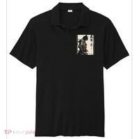 Samurai Cat Warrior Ukiyo Ink Artwork Cat Samurai Sport-Tek Posi-UV Pro Polo thumb 0