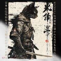 Samurai Cat Warrior Ukiyo Ink Artwork Cat Samurai Toddler Fine Jersey T-Shirt thumb 2