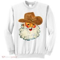 Santa Cowboy Western Christmas Xmas Holiday Pajamas Sweatshirt thumb 0