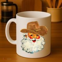 Santa Cowboy Western Christmas Xmas Holiday Pajamas Coffee Mug thumb 4