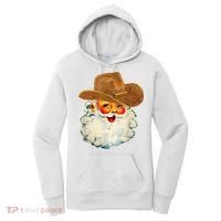 Santa Cowboy Western Christmas Xmas Holiday Pajamas Women's Hoodie thumb 0