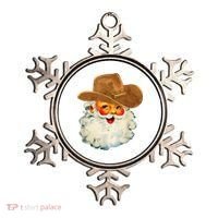 Santa Cowboy Western Christmas Xmas Holiday Pajamas Ornament thumb 0