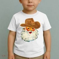 Santa Cowboy Western Christmas Xmas Holiday Pajamas Toddler T-Shirt thumb 2