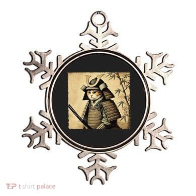 Samurai Cat Warrior Vintage Japanese Art Samurai Armor Ornament