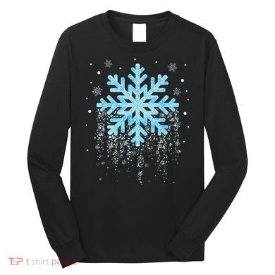 Snowflake Costume Winter Christmas Matching Long Sleeve Shirt